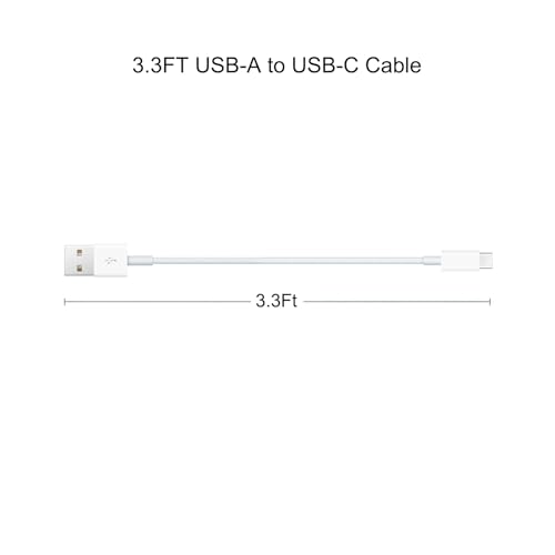 10 Ft 2-Pack USB-A to USB-C Premium Car Play Cable for i Phone 15/16 Series & i Pad – Fast Charging & Data Transfer, Enhanced Compatibility for Tech-Savvy Drivers, Ideal for On-the-Road Connectivity (White)