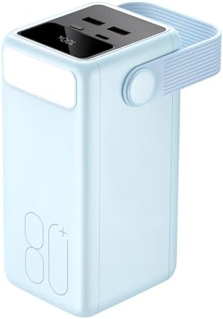 Ultra High-Capacity 70000 m Ah Power Bank – 22.5 W Fast Charging Portable Charger with LED Display & Built-In Flashlight – Ideal for Camping, Travel, and Emergency Use – Multiple Outputs for i Phone, Samsung, i Pad, and More – Stay Connected Anywhere with Long-Lasting Power Solution – Lightweight Design with Convenient Carry Strap and Real-Time Power Monitor – Comprehensive Safety Features Including Overcharge and Short Circuit Protection – Perfect for Outdoor Adventures and Unexpected Power Outages – Includes USB-C Charging Cable and 2-Year Customer Support for Peace of Mind