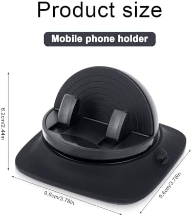 BOXOB 360-Degree Adjustable Car Phone Holder Mount – Ultimate Dashboard Stand for Smartphones & Tablets – Anti-Slip Grip for Enhanced Stability – Essential Vehicle Accessory for Safe Navigation & Hands-Free Communication in Any Car