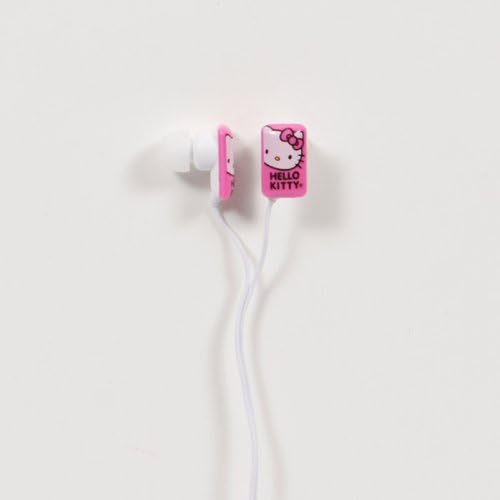 Hello Kitty Wireless Earbuds – Stylish White & Pink In-Ear Headphones with Superior Sound Quality and Built-in Microphone for Seamless Connectivity – Perfect for Music Lovers and Fans of Iconic Character
