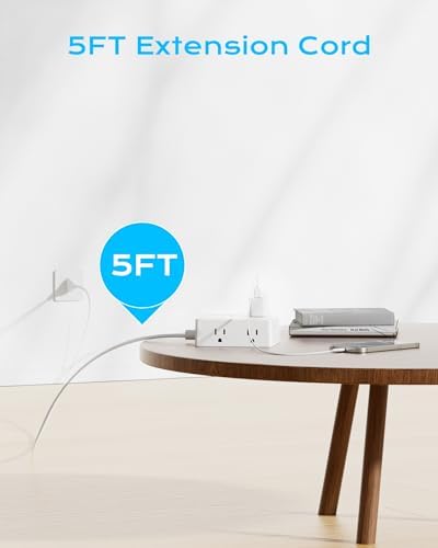 Comprehensive Universal Travel Adapter for Global Journeys – Olcorife 6-Outlet & 3-USB Port Power Solution with 5 ft Extension Cord | EU, UK, US, AUS Compatibility | Enhanced Surge Protection & Multi-Device Charging Convenience