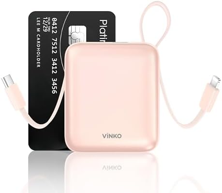 Ultra-Fast 22.5 W Mini Power Bank: 10,000 m Ah Portable Charger with Built-in Cables & LED Display | Charge 3 Devices Quickly | Sleek Design for Travel | Ideal for i Phone, Samsung, Android | Durable & Safe Power Supply for Everyday Use