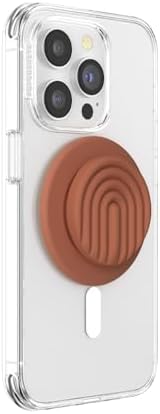 Mag Safe-Compatible Pop Socket Grip & Stand – Secure Magnetic Phone Accessory for Uninterrupted Wireless Charging, Stylish Curves Mist Design for Enhanced Hands-Free Viewing and Texting Experience