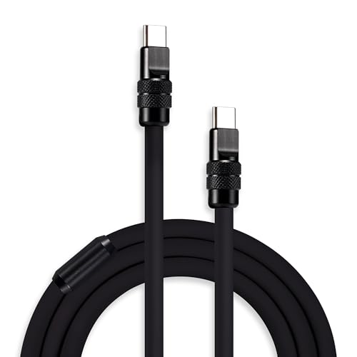 Unleash Exceptional Charging Efficiency with the Chubbycable Black Samurai Edition USB C Cable | 240 W Rapid Charge, 3.3 FT Flexible and Durable Silicone Design | Universal Compatibility for Phones, Tablets, and More | Aesthetic Fusion of Tradition and Modernity