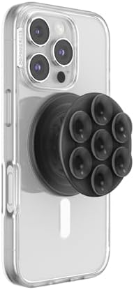 Mag Safe Pop Grip and Stand – Premium Magnetic Phone Accessory for i Phone – Customizable and Swappable Design for Optimal Grip and Hands-Free Convenience – Compatible with Wireless Charging, Elegant Black Finish for Enhanced Mobile Experience