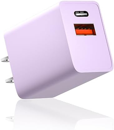 Dual-Port 20 W USB-C Wall Charger – 2 Pack Fast Charging Adapter for i Phone 15/14 & Apple Watch Series 8/7/SE – Compact Travel Power Plug with Smart Charging Technology for Enhanced Device Compatibility and Speed