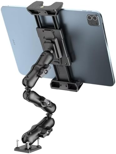 OHLPRO Heavy-Duty Truck Tablet Holder – Secure Adjustable Mount for 5″-13″ Devices like i Pad Pro, Samsung Galaxy & Kindle Fire – Ultimate Dashboard Solution for Enhanced Mobility, Versatility, and Professional Use