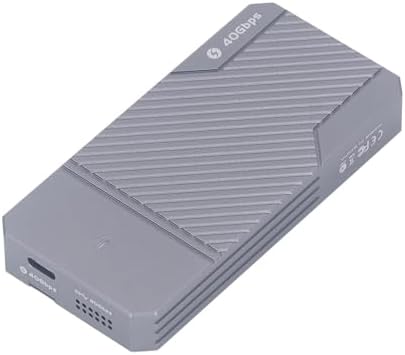 Ultra-Fast 4 TB M.2 NVMe SSD Enclosure – Premium Aluminium Alloy Type C Adapter for 2230/2242/2280 SSDs, USB 3.2 40 Gbps, Cross-Platform Compatibility with Windows, Linux, OS X – Optimal Heat Dissipation & Durable Protection for Data Security