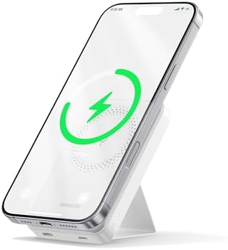 Ultimate Magnetic Power Bank 10,000 m Ah – 3-in-1 Wireless Charger with Foldable Stand & 20 W USB-C Fast Charging – Slim Mag-Safe Compatible Portable Battery for i Phone 16/15/14/13/12 Series – Enhance Your Mobile Experience on the Go