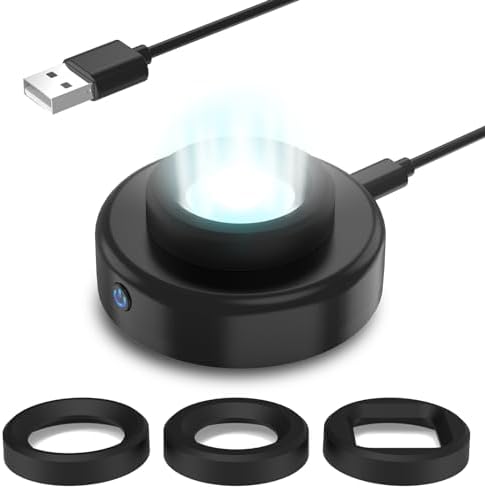 Eco-Friendly Solar Watch Charger for Men and Women – Quick Charge LED UV Light, 8-Hour Auto Shut-Off, Universal Compatibility with Casio, Seiko, Garmin & More – Stylish Black Design with Interchangeable Caps for Ultimate Convenience and Adventure-Ready Power