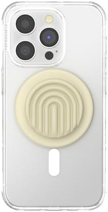 Mag Safe-Compatible Pop Socket Grip & Stand – Secure Magnetic Phone Accessory for Uninterrupted Wireless Charging, Stylish Curves Mist Design for Enhanced Hands-Free Viewing and Texting Experience