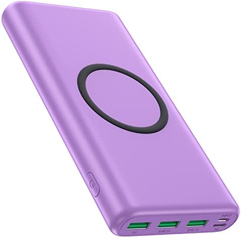 Ultra-High Capacity Wireless Portable Power Bank – 33,800 m Ah with 15 W Fast Wireless Charging & 25 W PD QC 4.0 – Versatile Dual Input & 5 Output Ports – Ideal for i Phone 16/15/14/13/12 & Android Devices – Essential Travel Companion with Enhanced Speed and Durability