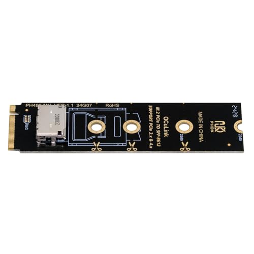 Unlock Blazing Fast Data Transfers with cablecc PCI-E 3.0 M.2 M-Key to Oculink SFF-8612/SFF-8611 Host Adapter – Perfect for Gamers & Creators Seeking Ultimate NVMe SSD Performance. Experience unparalleled speed and compatibility with this high-performance adapter engineered for M.2 NVMe SSDs in the 2260 form factor. The cutting-edge Oculink SFF-8612 and SFF-8611 connections ensure robust data transmission for seamless gaming and content creation. Enjoy hassle-free installation and a durable design that stands up to daily demands, making this essential upgrade a must-have for any advanced computing setup. Whether you’re enhancing your workflow or building the ultimate gaming rig, this PCI-E 3.0 adapter guarantees enhanced performance and reliability. Elevate your data storage capabilities today and discover the difference this premium internal SSD accessory can make in your system’s efficiency and speed. Don’t compromise on quality—transform your digital experience with the cablecc Oculink Host Adapter now!