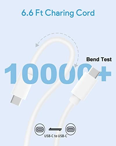 High-Speed 67 W USB-C Charger for Mac Book Pro & Air – Compatible with 13/14 Inch Models, Includes 6.6 ft USB-C Cable for Rapid Charging and Data Transfer – Versatile Power Adapter for 12 Inch Mac Book and All USB-C Devices – Enhanced Safety Features & Smart Charging Technology for Optimal Performance