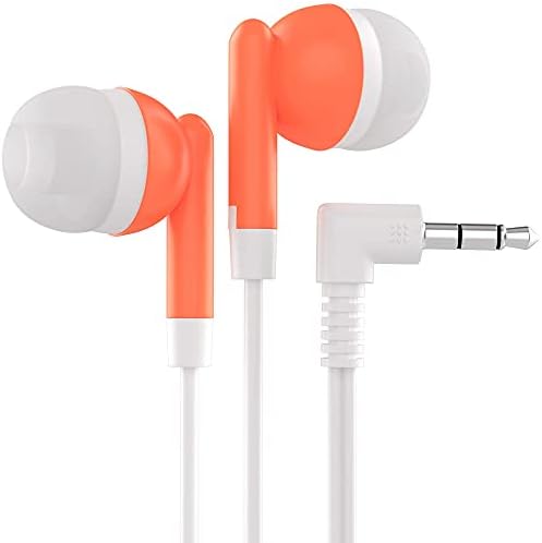 Maeline 100-Pack Bulk Earbuds with 3.5 mm Connector – Multi-Color Stereo Earphones for Schools, Events, and Promotions – Superior Sound Quality and Comfort for Everyday Use