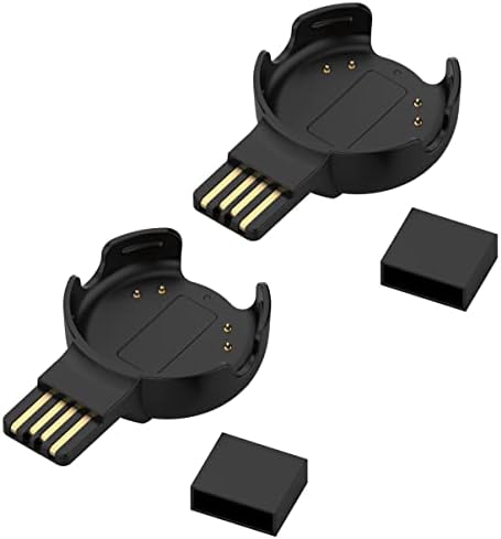 Fit Turn 2 Pack Magnetic USB Charger for Polar Sense & OH1 – Travel-Friendly Fast Charging Solution with Lightweight Design for Smartwatch Power Needs – Efficient Cordless Charging with Enhanced Compatibility