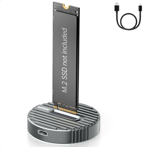 Maximize Your Data Transfer with the 10 Gbps M.2 NVMe SSD Reader – Ultra-Fast External USB Adapter for NVMe & SATA NGFF Drives, Compatible with 22110, 2280, 2260, 2242, 2230 Sizes – Durable Aluminum Docking Station for Enhanced Performance & Heat Management