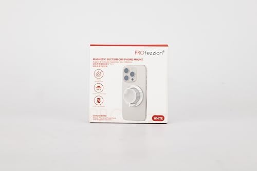 PROfezzion Magnetic Suction Phone Mount Case – Ultimate Hands-Free Solution for i Phone 12-16 & All Smartphones – Perfect for Tik Tok, Vlogging, and Selfie Photography on Smooth Surfaces – Lightweight Silicone Design for Easy Portability and Versatile Usage