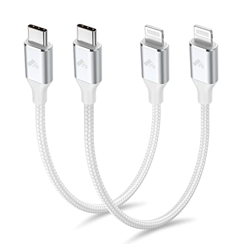 6 FT USB C to Lightning Charging Cable 2 Pack – MFi Certified Braided Fast Charger for i Phone 14/13/12 Series and i Pad – Durable, High-Speed Data Transfer and Enhanced Compatibility for All Apple Devices