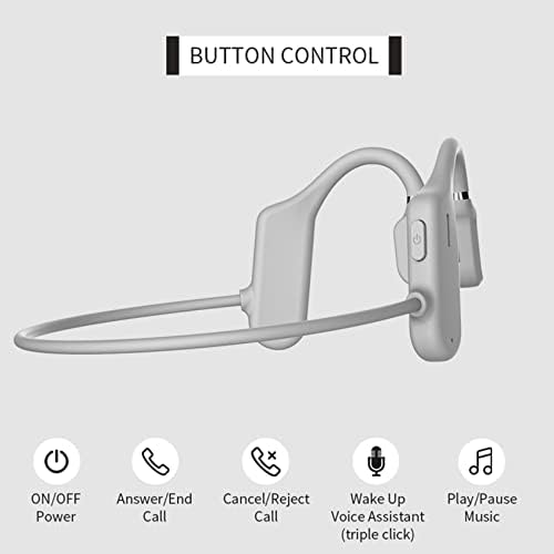 Ultra-Light Open Ear Bluetooth Sports Headphones – Waterproof & Sweatproof Ergonomic Earbuds for Unmatched Comfort in Running, Cycling, and Hiking – Hands-Free Microphone with Ambient Awareness for Active Lifestyles