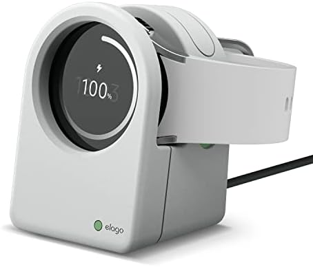 elago Premium Charging Dock for Samsung Galaxy Watches – Sleek Black Stand for Galaxy Watch 4, 4 Classic, 3, and Active (40-46 mm) – Fast-Charging Compatible Design – Perfect Desk or Nightstand Accessory for Effortless Smartwatch Management