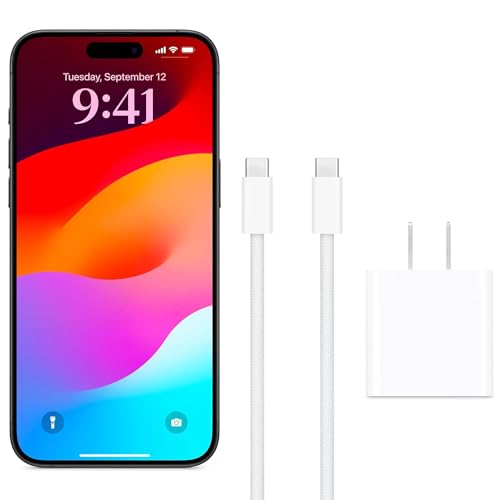10 ft Premium Woven USB C Fast Charger for i Phone 15/16 & SE4 – 20 W Power Delivery Cable for Ultimate Convenience and Durability – Tangle-Free Braided Design for Effortless Charging Anywhere and Enhanced Device Compatibility