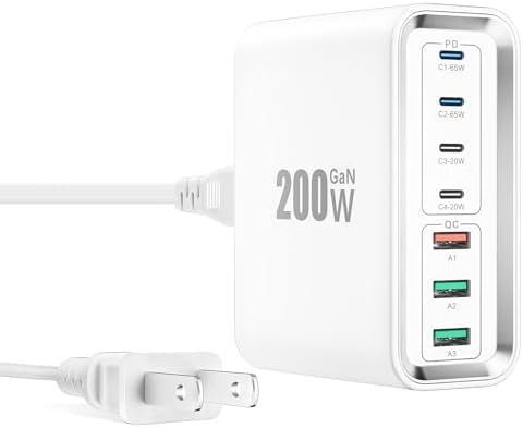 40 W Dual PD Fast Charging 4-Port USB C Charger Block Duo – Universal Compatibility for i Phone 16-11 Pro Max & Samsung Devices – Efficient Multi-Device Power Adapter for Home, Office, and Travel Use