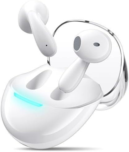 Revolutionize Your Audio Experience with COOYA Bluetooth 5.3 Wireless Earbuds – Hi-Fi Stereo Sound, Dual Mic Clarity & ENC Noise Cancelling, IPX4 Waterproof Design for Ultimate Fitness & Travel Connectivity Across i Phone, Samsung, Google & More