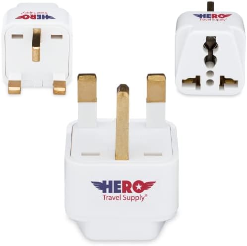 Hero Universal Travel Adapter Kit – 2-Pack Global Charging Solution with Dual USB-A & USB-C Ports – Compact, Lightweight Design for Effortless Compatibility in 100+ Countries Including USA, Europe, Australia – Essential Travel Accessory with Advanced Safety Features for Travelers Seeking Reliable Power Anywhere