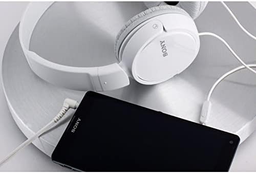 Sony MDR-ZX110 AP Wired On-Ear Headphones with Integrated Mic – Lightweight Design for Unmatched Comfort and Superior Sound Quality, Perfect for Music Lovers and Professionals on the Go, Adjustable Fit with Foldable Portability for Effortless Storage and Hands-Free Calls