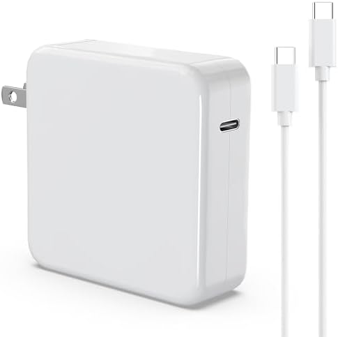 High-Efficiency 100 W USB-C Fast Charger for Mac Book Pro & Air – Optimized Power Adapter for 2023-2025 Models – Ultra-Lightweight and Durable with Advanced Safety Mechanisms for Reliable Performance and Ultimate Portability