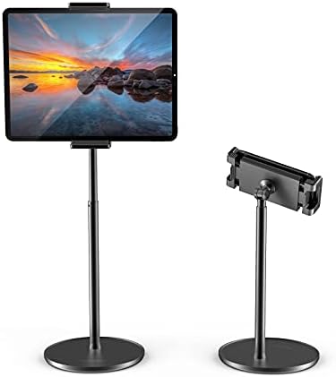 Ergonomic Aluminum Tablet Stand for i Pad Pro, Mini, Air & Surface Pro – Adjustable Multi-Angle Holder for 4.7” to 13” Screens – Lightweight & Portable Dock for Enhanced Comfort and Productivity