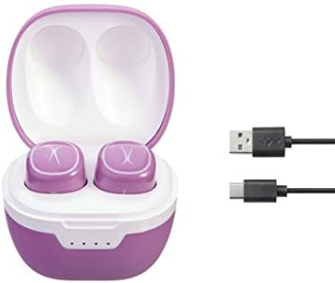 Altec Lansing Nanobuds – Stylish Purpley Pink Truly Wireless Earbuds with IPX7 Waterproofing, Touch Controls, and Portable Charging Case for Enhanced Audio on the Go – Perfect for Travel, Sports, and Daily Commutes