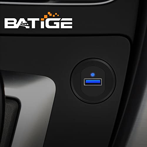 BATIGE Type C USB 3.0 Flush Mount Extension Cable – 3 ft Alloy Shell Car, Truck & Motorcycle Dashboard USB Port with LED Indicator for Enhanced Durability and Seamless Connectivity