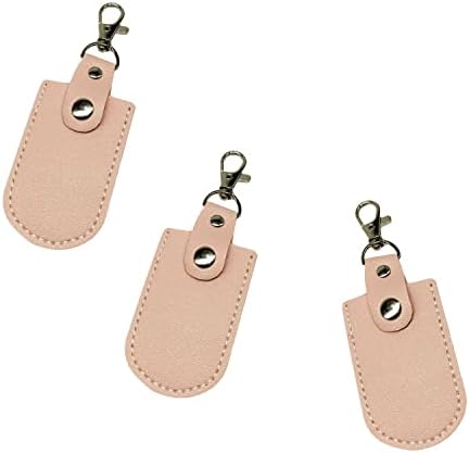 Stylish Pink Leather USB Flash Drive Case Set – 3 Durable Protectors for Safe Storage and Easy Access – Perfect for Women Who Love Chic Tech Accessories – Enhanced Compatibility & Speed for All USB Drives