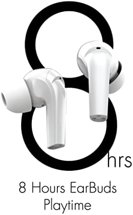 Transform Your Sound Journey with NUU Buds A | Pearl White Wireless Earbuds Featuring Advanced Active Noise Cancelling | 30-Hour Playtime & Effortless Bluetooth Connectivity | Ergonomic Comfort for All-Day Use and Secure Fit
