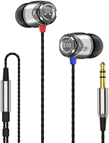 Sound MAGIC E10 Wired Earphones: High-Fidelity Stereo Earbuds with Noise Isolation and Powerful Bass – Tangle-Free Comfort in Sleek Gunmetal Finish for Ultimate Audio Experience