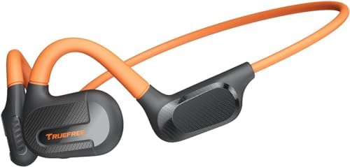 truefree F2 Open Ear Bluetooth 5.3 Sport Headphones – Wireless Air Conduction Earbuds with 16.2 mm Enhanced Bass, Dual Mic for Clear Calls, 15-Hour Playtime, Multipoint Connection, and App Control for Ultimate Compatibility and Performance