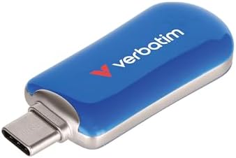 Unlock Ultimate Data Storage with Verbatim 256 GB USB-C Flash Drive – High-Speed USB 3.2 Gen 1 for Seamless File Transfers – Sleek and Portable Blue Thumb Drive for Students and Professionals