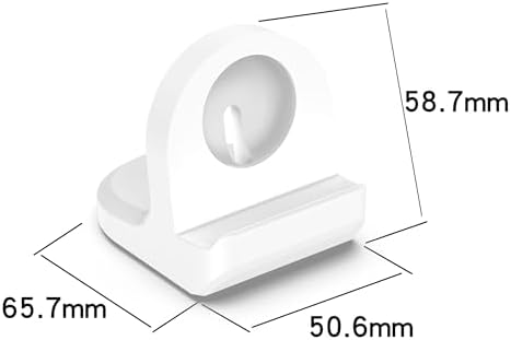 Elegant White Charging Dock for Google Pixel Watch 3/2 – Effortless Cable Management for a Neat Nightstand – Sturdy Silicone Base for Ultimate Stability – Rapid Type-C Charging for Hassle-Free Overnight Power – Perfect Addition for an Organized Lifestyle and Enhanced Smartwatch Accessibility