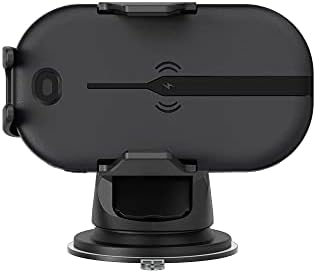 Kenwood CAX-HL10 Qi Wireless Charging Car Mount with Infrared Sensor Lock – Fast 15 W Qi Charging, Motorized Clamp & One-Touch Release for Secure Smartphone Handling – Ideal for Hands-Free Navigation & Enhanced Vehicle Aesthetics
