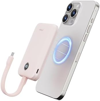 i WALK 10000 m Ah Magnetic Power Bank – 30 W High-Speed Wireless Charger with USB-C Cable, Qi2 Certified 15 W Battery Pack, LED Display for i Phone 16/16 Pro/15/14/13/12 Series & Samsung Galaxy – Ultimate Portability and Efficiency on the Go