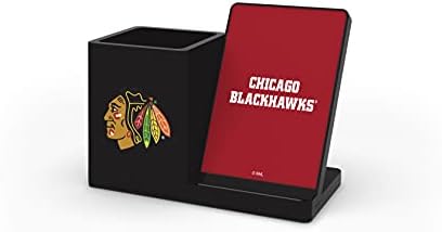 SOAR NHL Wireless Charging Station and Desk Organizer – Premium Qi Fast Charger with Team Logo for Sports Fans, Sleek Accessory Holder for a Tidy Workspace, Perfect for Phones and Essentials