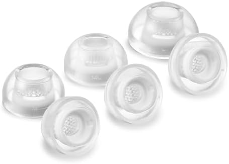 Advanced Silicone Ear Tips for Galaxy Buds 3 Pro – AZLA Sedna Earfit Crystal (Clear Pearl, SMAPP-Certified) – Superior Comfort & Acoustic Isolation – 3 Sizes (Small, Medium, Large) – Essential Samsung Galaxy Buds Pro 3 Accessories – Transform Your Audio Experience with Premium Noise-Cancelling Earbud Tips – Ideal for Extended Wear and Active Lifestyles