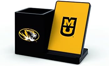 NCAA Unisex Fast Wireless Charging Stand & Desk Organizer – Stylish Multi-Device Charger for Sports Enthusiasts, Efficient Workspace Solution with Built-in Accessory Compartments