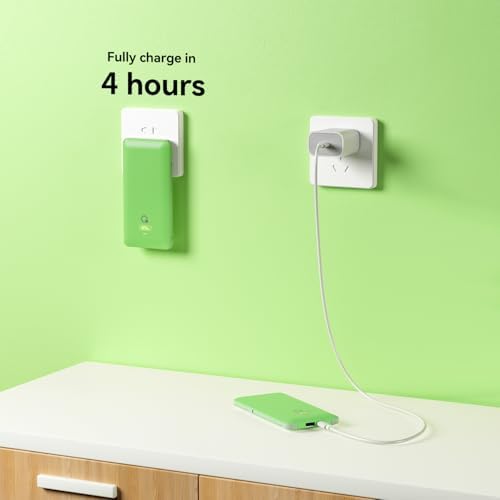 Ultimate Brand Q 10000 m Ah Portable Charger with Built-in Cables and AC Wall Plug – Fast Charging Power Bank with USB-C, Triple Output Ports for i Phone, Tablet & All Smartphones – Perfect Travel Companion for On-the-Go Charging