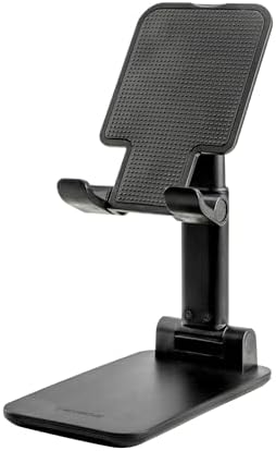 Scosche SUFMPS-SP Universal Cell Phone Stand and Holder with Non-Slip Cradle, Foldable, Adjustable Non-Magnetic Mount for Home Office Desk or Travel Compatible with iPhone, Tablet and All Devices – Enhanced Compatibility and Speed