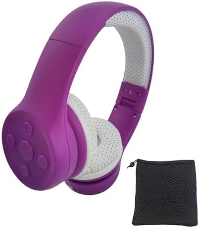 Light Blue Kids Bluetooth Headphones – Safe 93 d B Volume Limitation for Ear Protection – Foldable & Travel-Friendly Design – Built-in Microphone for Hands-Free Calls – Comfortable Wireless Headphones for Toddlers and Children – Perfect for School, Home, and Fun Activities