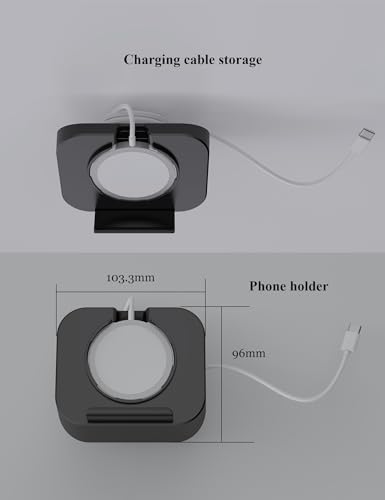 Wall Mount Holder for Magsafe Charger Magsafe Accessories Bedside Phone Holder Compatible with iPhone 14/pro/12/12Pro/12Mini/12ProMax/iPhone 13/13Pro/13Mini/13ProMax (Charger Not Included) (Black) – Enhanced Compatibility and Speed