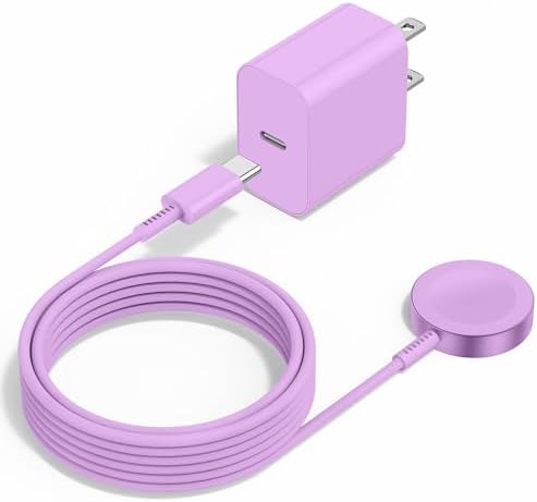 Revolutionary 2-in-1 Magnetic USB-C Charger for Apple Watch & i Phone – 3 ft Fast Charging Cable for Series Ultra/9/8/7/6/SE/SE2/5 & i Phone 14/13/12/11 Pro/Pro Max – Ultimate Convenience, Enhanced Compatibility, and Robust Durability for Modern Tech Users